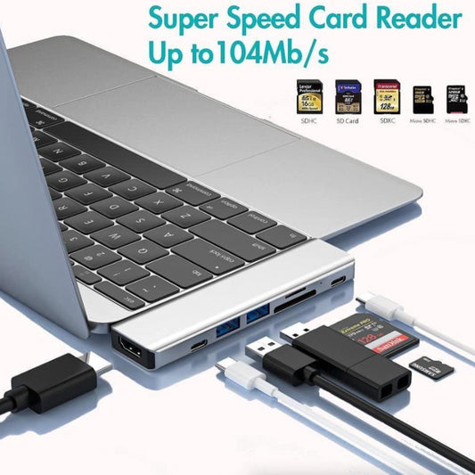 Multiport USB-C Hub Type C To USB 3.0 4K HDMI Adapter For Macbook Pro Air