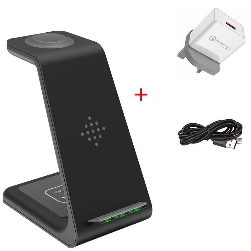 3 In 1 Fast Charging Station Wireless Charger Stand Wireless Quick Charge Dock For Phone and accessories.