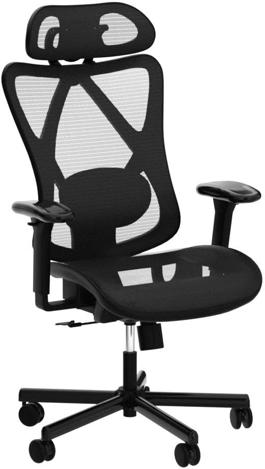 Aero-Flow Performance Desk Chair - Adjustable Lumbar & Headrest